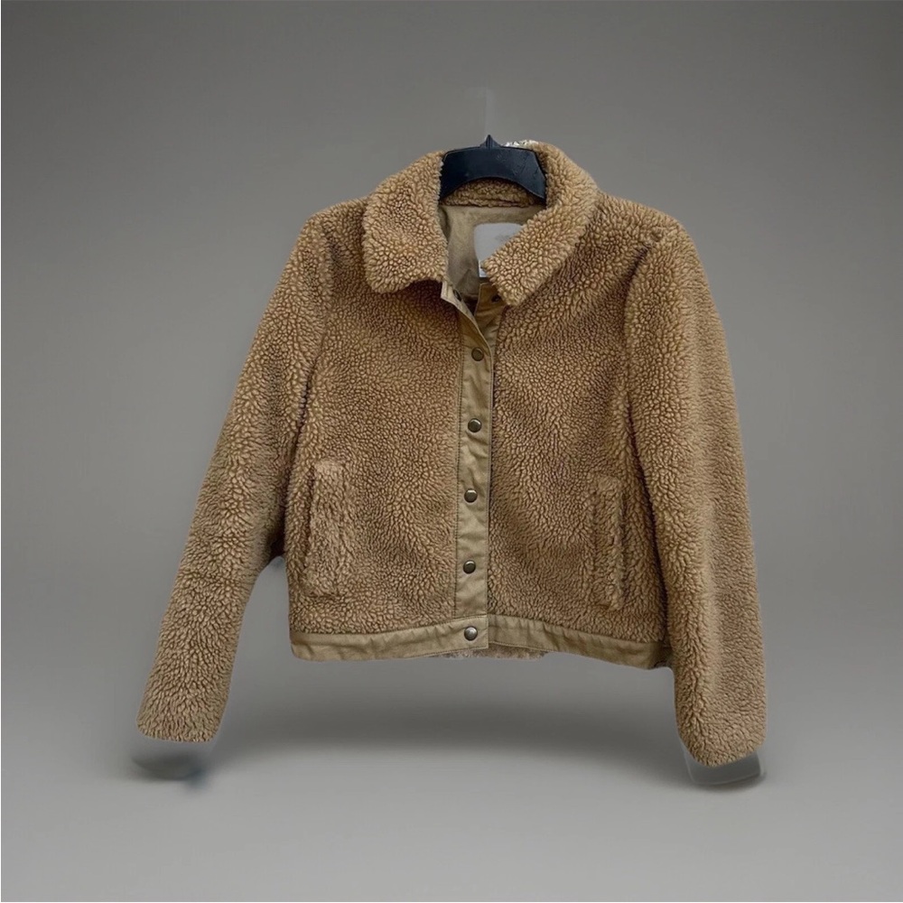 Madewell Portland Sherpa Jacket Camel Small